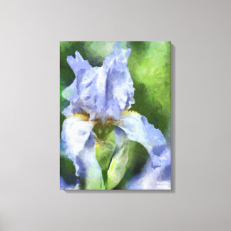 De mooie Paarse Iris Verpakte Druk van de Kunst Canvas Afdruk