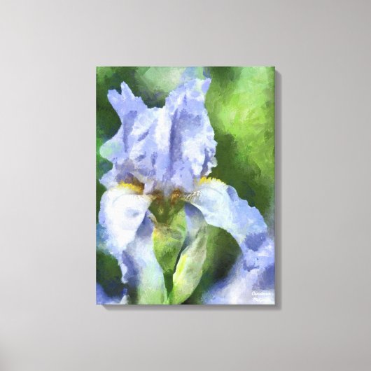 De mooie Paarse Iris Verpakte Druk van de Kunst Canvas Afdruk (Voorkant)