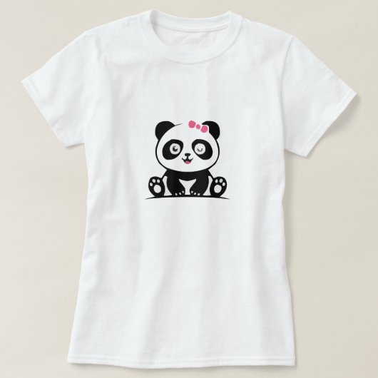 De mooie panda t-shirt (Design voorkant)