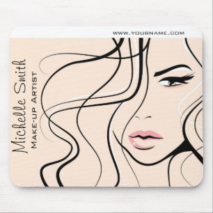 De mooie pastelkleur maakt kunstenaar omhoog het muismat