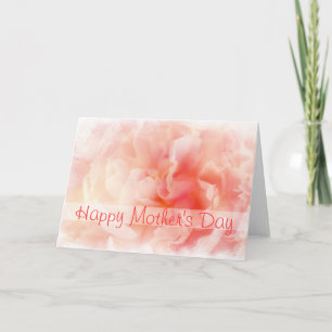 De mooie Pluizige Roze Kaart van het Moederdag van