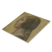 De mooie prinses (door Leonardo da Vinci) Tegeltje (Zijkant)