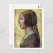 De mooie prinses, Leonardo da Vinci Briefkaart (Voorkant / Achterkant)