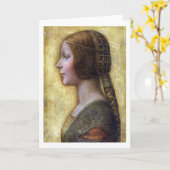 De mooie prinses, Leonardo da Vinci Kaart (Gele Bloem)