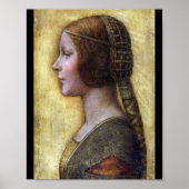 De mooie prinses, Leonardo da Vinci Poster (Voorkant)