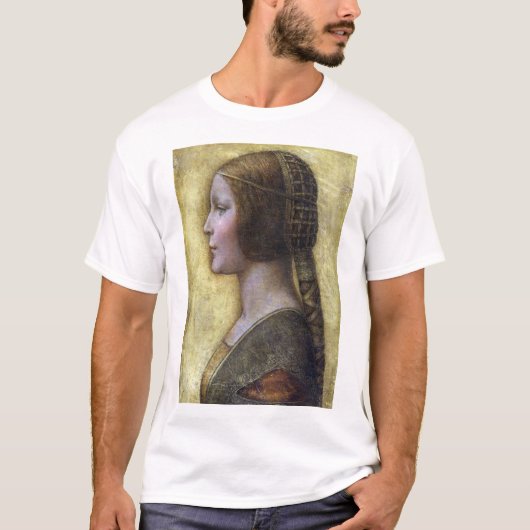De mooie prinses, Leonardo da Vinci T-shirt (Voorkant)