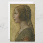 De mooie prinses (van Leonardo da Vinci) Briefpapier (Voorkant / Achterkant)