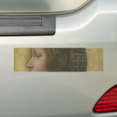 De mooie prinses (van Leonardo da Vinci) Bumpersticker (Op auto)