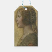 De mooie prinses (van Leonardo da Vinci) Cadeaulabel (Voorkant)
