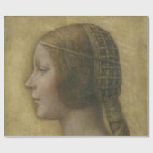 De mooie prinses (van Leonardo da Vinci) Cadeaupapier (Vlak)