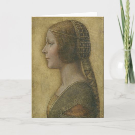 De mooie prinses (van Leonardo da Vinci) Kaart (Voorkant)