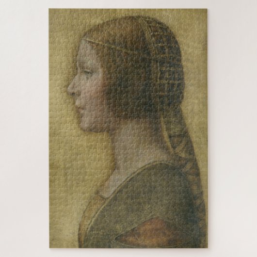 De mooie prinses (van Leonardo da Vinci) Legpuzzel (Verticaal)