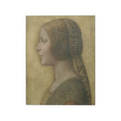 De mooie prinses (van Leonardo da Vinci) Notitieblok (Linkerzijde)