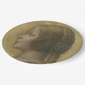 De mooie prinses (van Leonardo da Vinci) Papieren Bordje (Gekanteld)