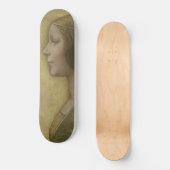 De mooie prinses (van Leonardo da Vinci) Persoonlijk Skateboard (Voorkant)