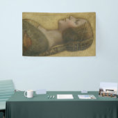 De mooie prinses (van Leonardo da Vinci) Spandoek (Beurs)