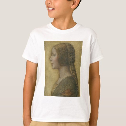De mooie prinses (van Leonardo da Vinci) T-shirt (Voorkant)