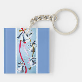 De mooie Retro Engelen van Vintage Mod. van het Sleutelhanger