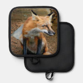 De mooie rode vos pannenlap (Voorkant / Achterkant)