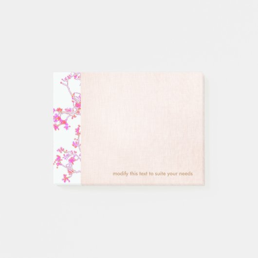 De mooie Roze BloemenTak van Knoppen Post-it® Notes (Voorkant)