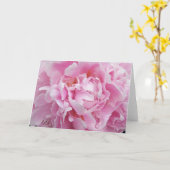 De mooie Roze Kaart van de Nota van de Pioen (Gele Bloem)