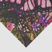 De mooie Roze Samenvatting van de Vlinder Tissuepapier (Detail)