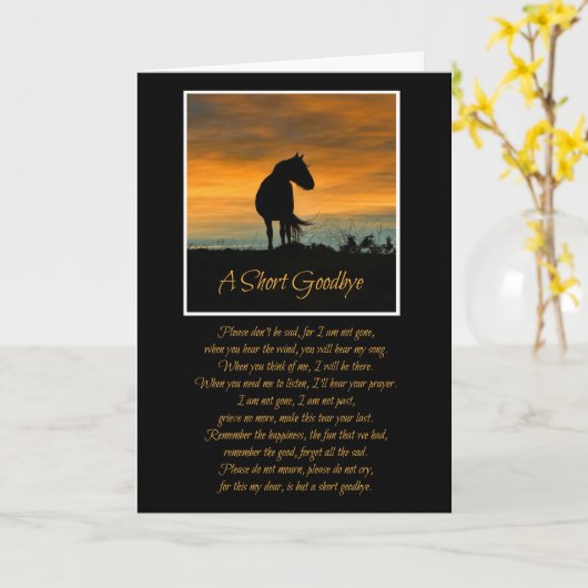 De mooie Spirituele Sympathie van het Paard met Kaart (Gele Bloem)