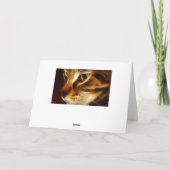 De mooie Spookachtige Kat van de Brand Kaart (Achterkant)