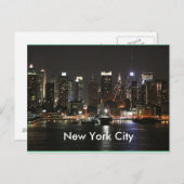 De mooie Stad van New York Briefkaart (Voorkant / Achterkant)