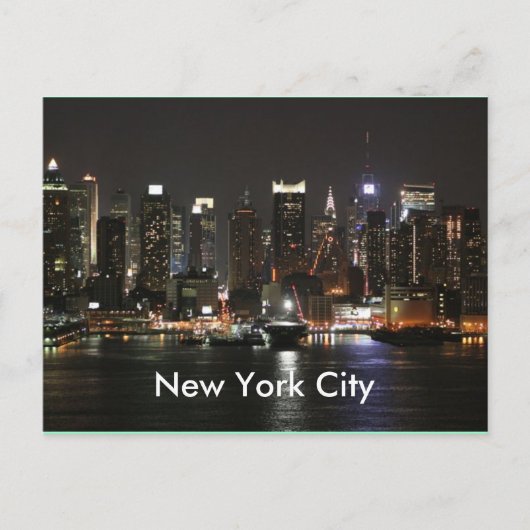 De mooie Stad van New York Briefkaart (Voorkant)