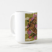 De mooie tijger koffiemok (Voorkant links)