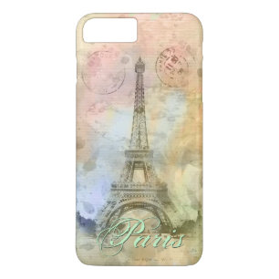 De mooie trendy girly vintage Toren Frankrijk van iPhone 8/7 Plus Hoesje