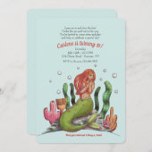 De mooie Verjaardag van de Meermin Kaart (Voorkant / Achterkant)