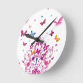 De mooie Vlinder van de Oneindigheid Ronde Klok (Hoek)