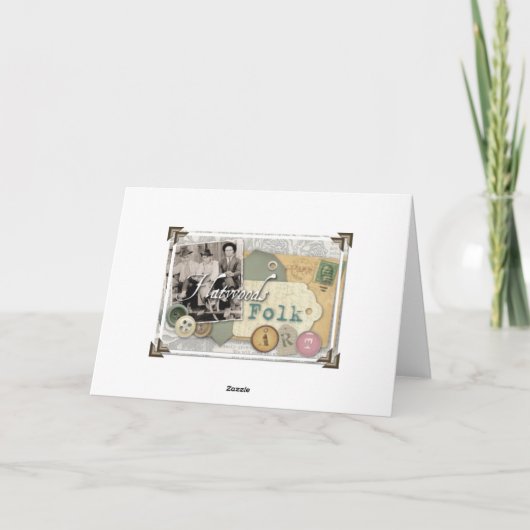 De mooie Vogel met nam toe Kaart (Achterkant)