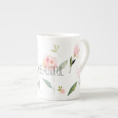 De Mooie Waterverf van Hello Bloemen Porselein Kop (Voorkant rechts)