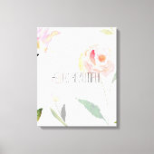 De Mooie Waterverf van het hallo Bloemen Canvas Afdruk (Voorkant)