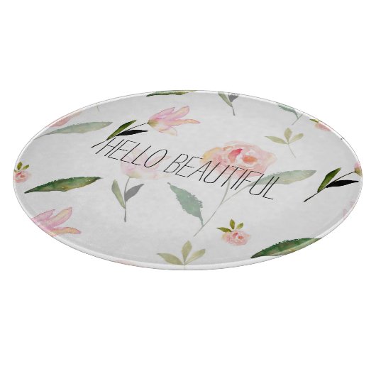 De Mooie Waterverf van het hallo Bloemen Snijplank (Hoek)