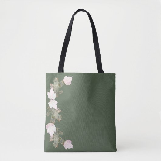 De mooie wijnstokbladeren voegen uw bericht of fot tote bag (Voorkant)