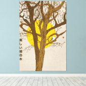 De Mooie Wilgenboom Canvas Afdruk (Insitu (Houten vloer))