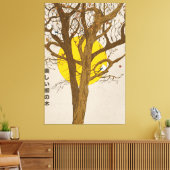 De Mooie Wilgenboom Canvas Afdruk (Insitu (Woonkamer))