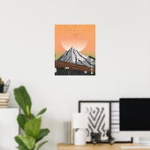 De Mooie Zonsondergang Poster (Thuiskantoor)