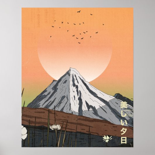 De Mooie Zonsondergang Poster (Voorkant)