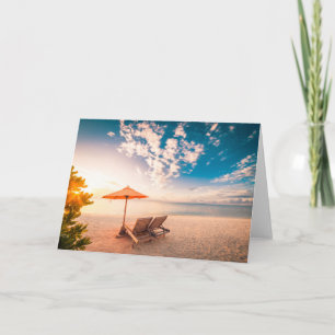 De mooie Zonsondergang van het Strand van de Kaart