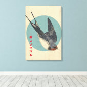 De Mooie Zwwaluw Canvas Afdruk (Insitu (Houten vloer))
