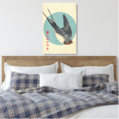 De Mooie Zwwaluw Canvas Afdruk (Insitu (Slaapkamer))