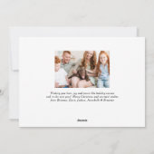 De mooiste blauwe foto van Time Slate Blue Feestdagenkaart (Achterkant)