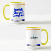 De mooiste collega ter wereld | Custom Fun Humor M Mok