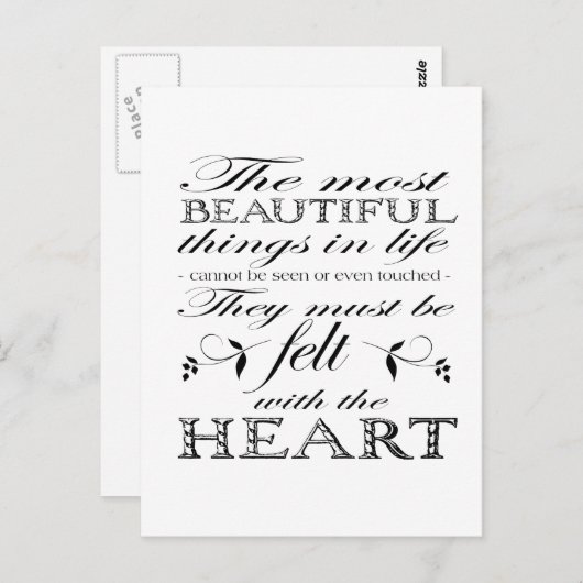 De mooiste dingen briefkaart (Voorkant / Achterkant)