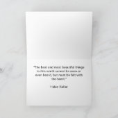 De mooiste dingen voel je met je hart kaart (Binnen)